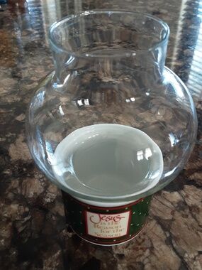 Hallmark Hurricane Candle Holder with Holiday Base